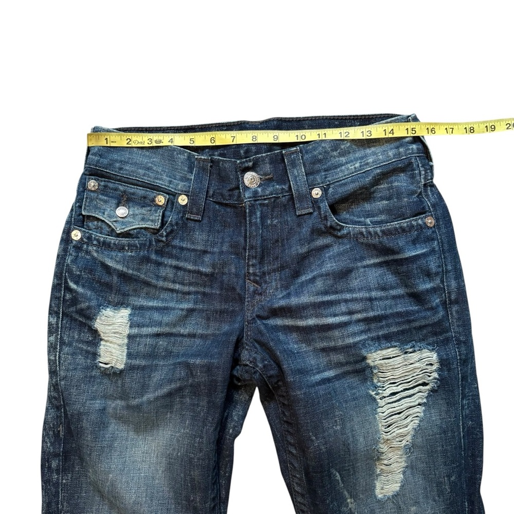 True Religion Straight w/Flaps Zipper Pocket
Ripped Jeans, Sz 30 Waist - Picture 9 of 16
